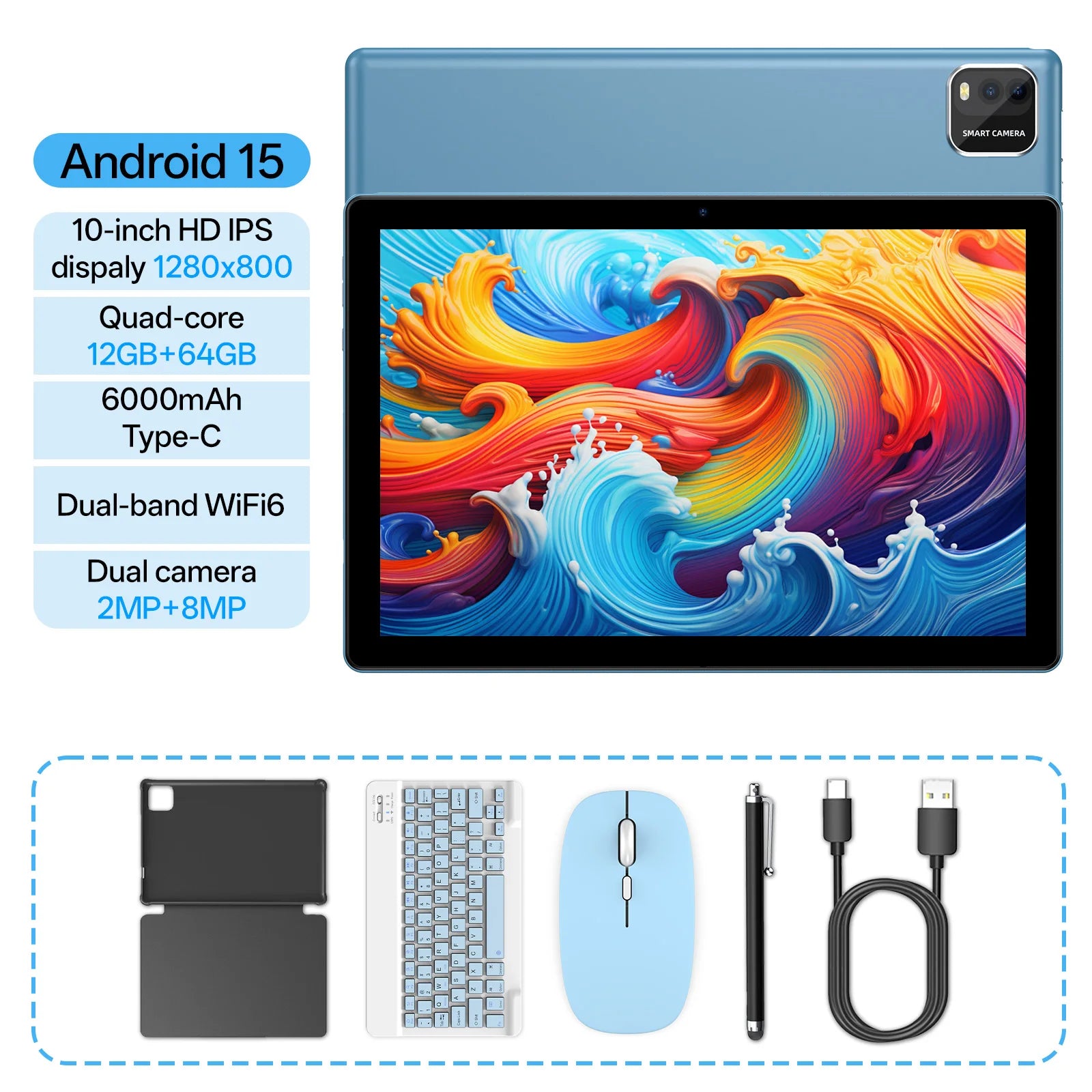 Android 15 Tablet 10