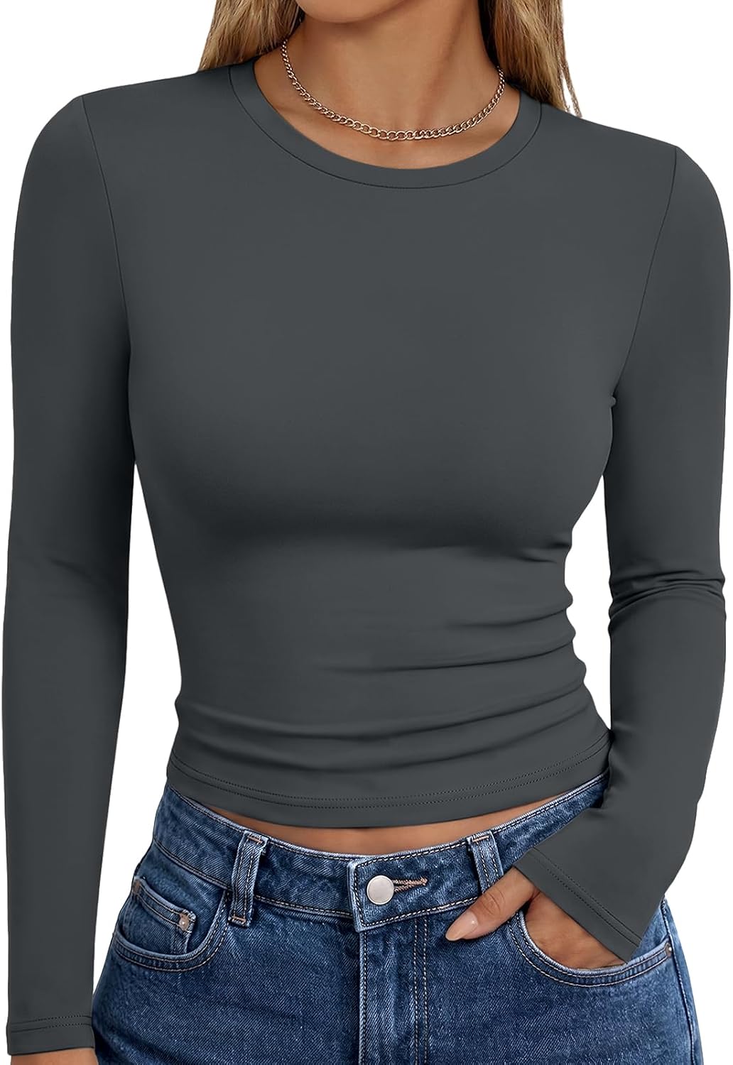 Trendy Queen Long Sleeve Top - Soft Stretch - Everyday Y2K