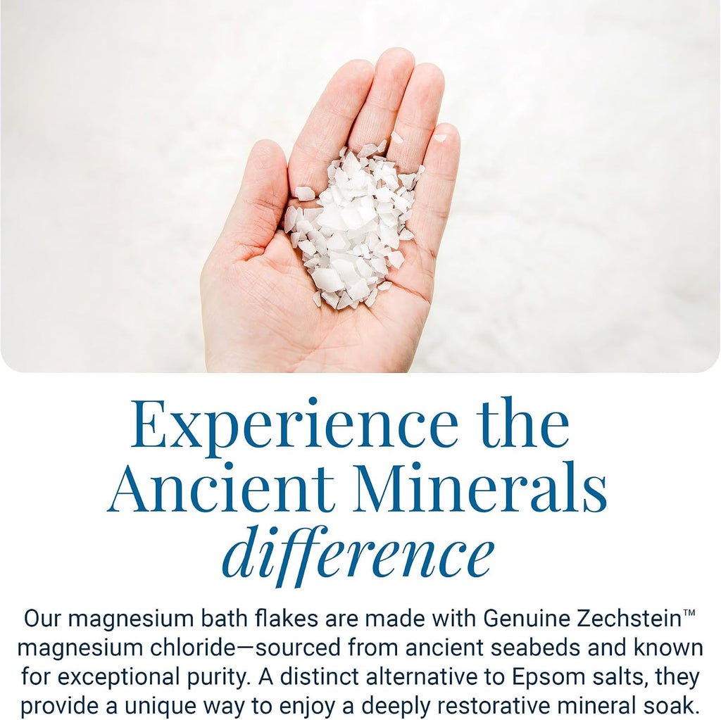 Ancient Minerals - Magnesium Bath Flakes - Unscented Soak