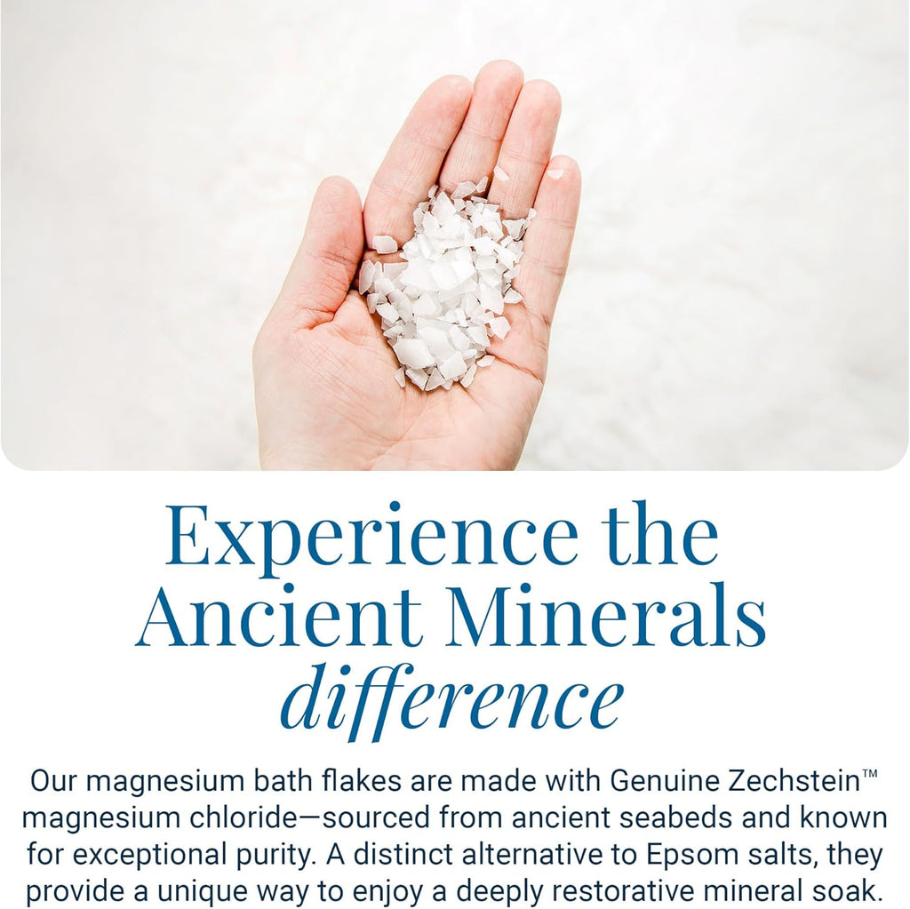 Ancient Minerals - Magnesium Bath Flakes - Unscented Soak