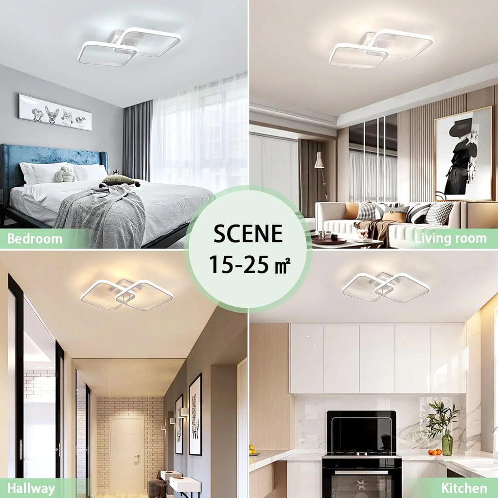 LED Square Ceiling Light – Dimmable, RC, 40W/50W