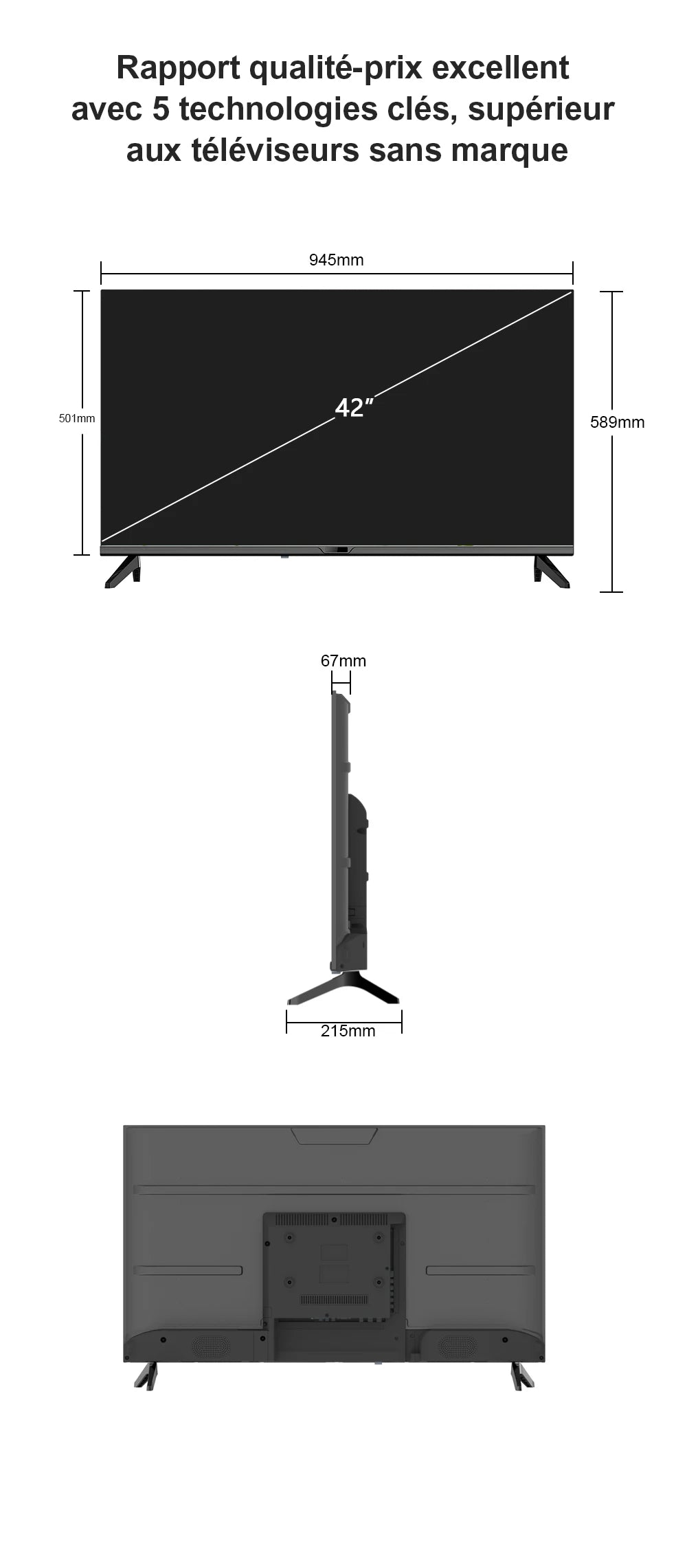 HKC 42Q1L 42 Inch FHD Smart TV
