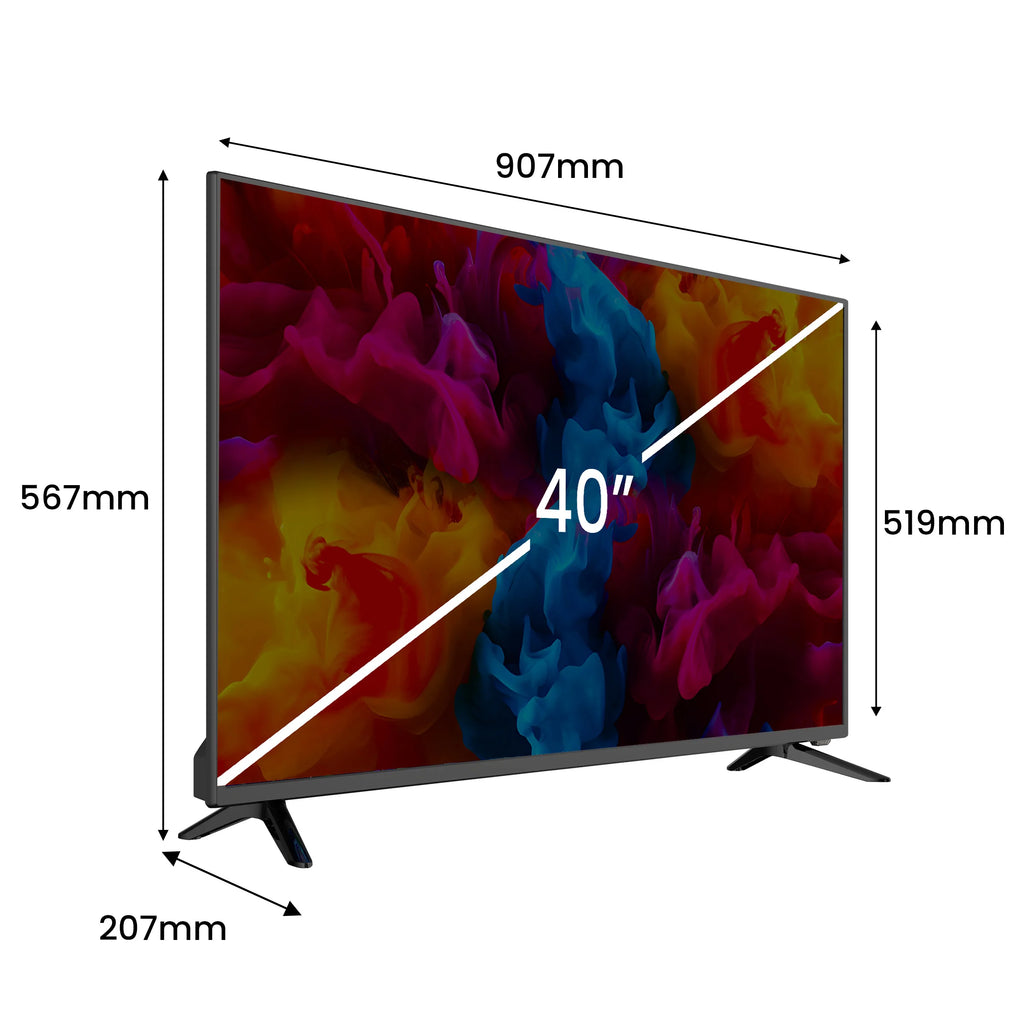 40" Full HD Smart Android TV – WiFi DVB-T2 HEVC