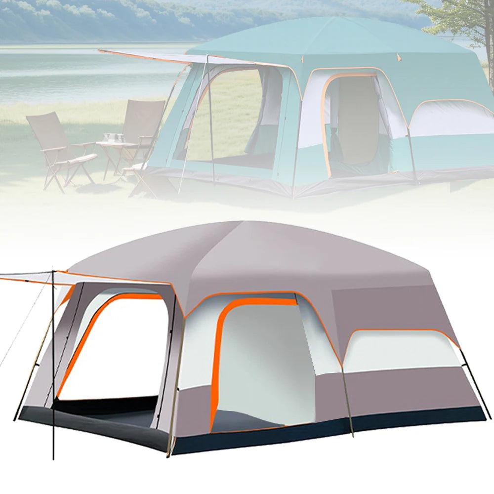 Luxury Family Camping Tent One Bedroom One Living Room Large Waterproof