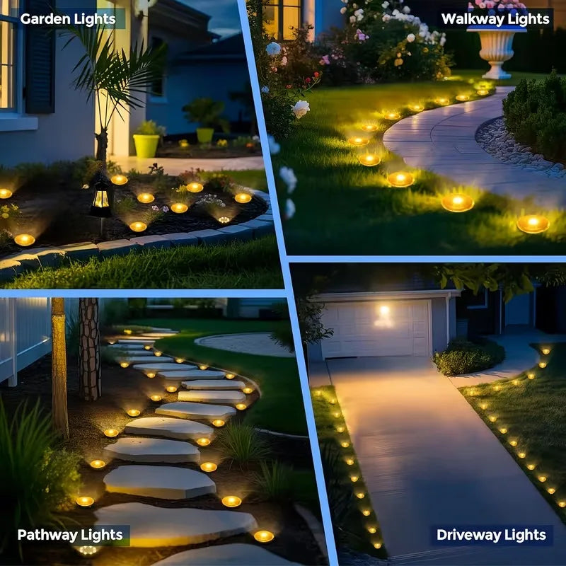 SOLAR GARDEN LIGHTS - 10–40 LEDs, 8 Modes - Bubble Pathway Glow