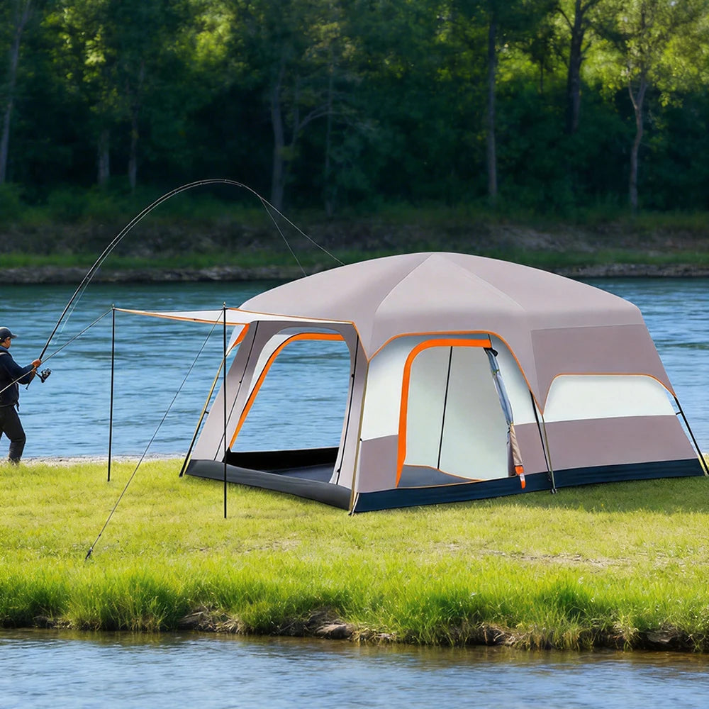 Luxury Family Camping Tent One Bedroom One Living Room Large Waterproof