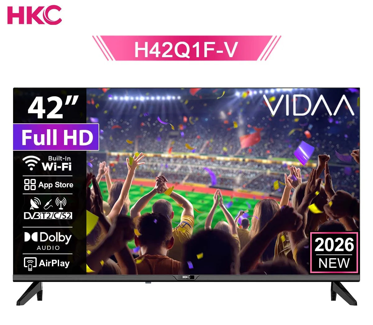 42 Inch FHD Smart TV VIDAA DVB Dolby Audio AirPlay