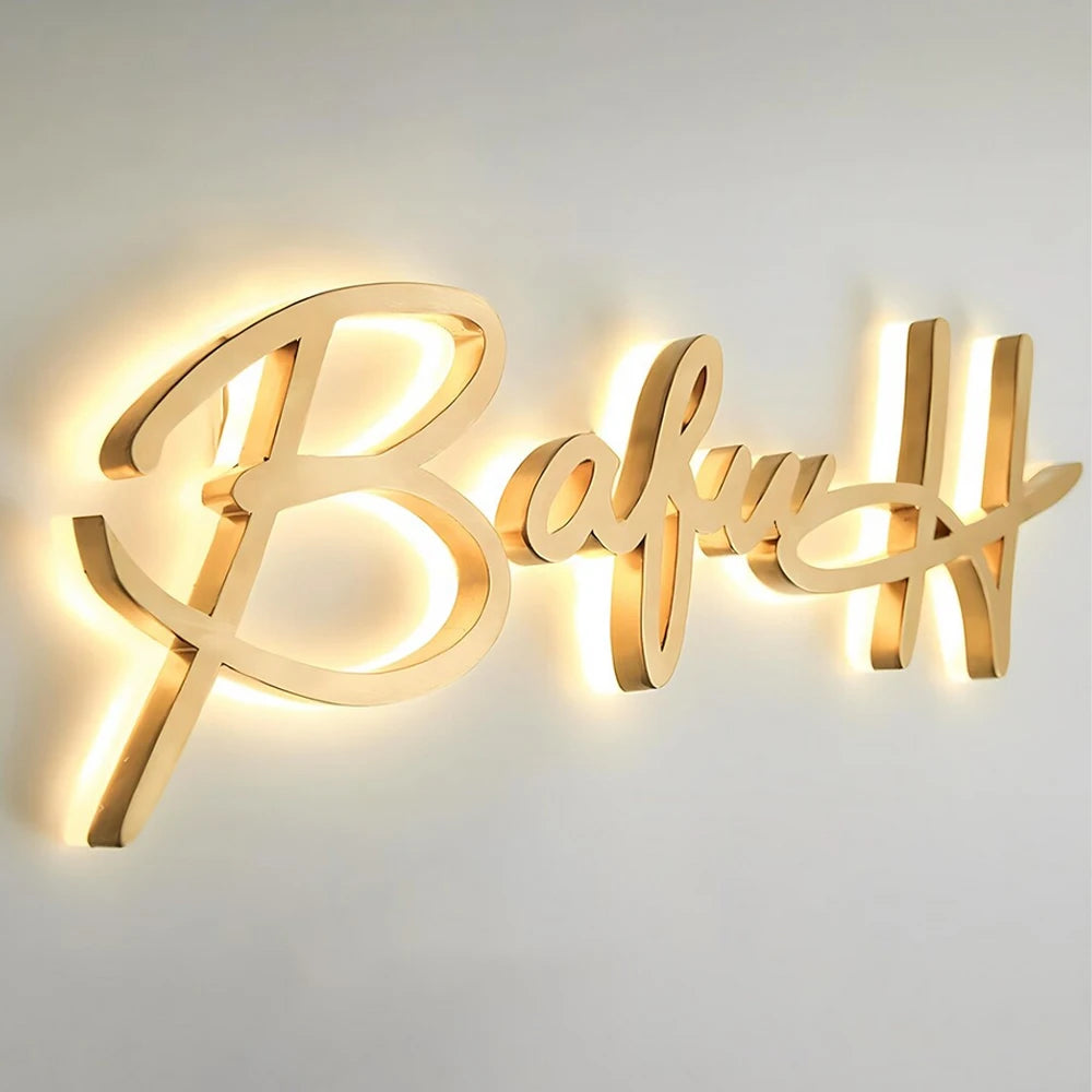 Custom LED Letter Sign - Backlit Metal - Business Style