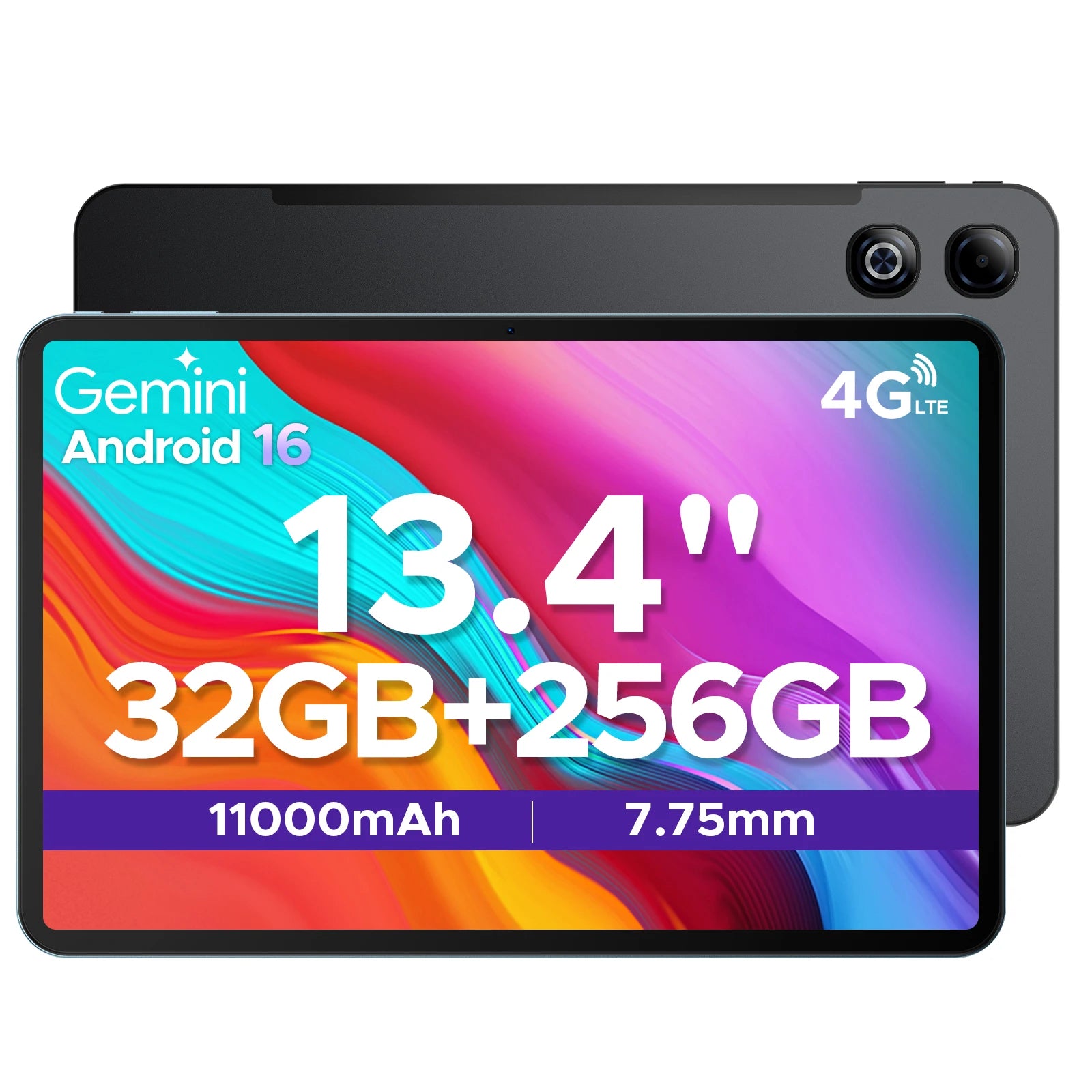 DOOGEE TAB G6 MAX Android 16 Tablets 13.4 inch FHD+ Tablet 11000mAh 32GB RAM + 256GB ROM/2TB 90Hz IPS Screen Android Tablets