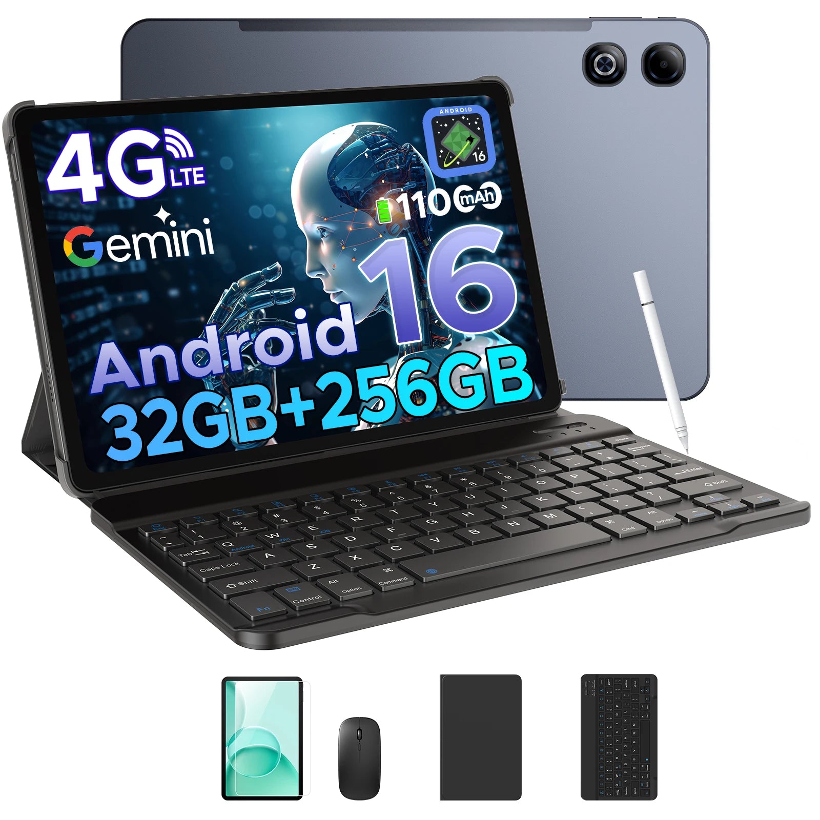 DOOGEE TAB G6 MAX Android 16 Tablets 13.4 inch FHD+ Tablet 11000mAh 32GB RAM + 256GB ROM/2TB 90Hz IPS Screen Android Tablets
