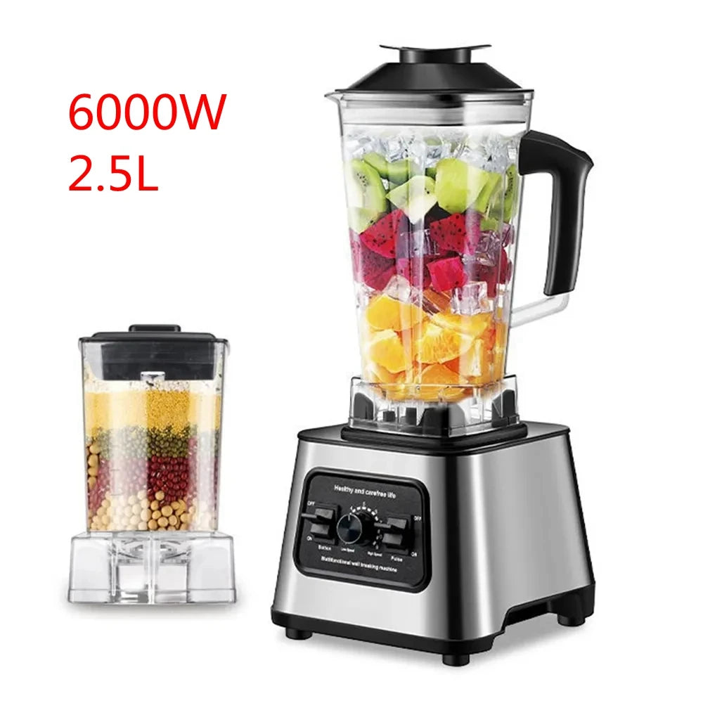 2-in-1 Blender & Ice Crusher - Dual Cup 2L + 0.5L - 15 Speed