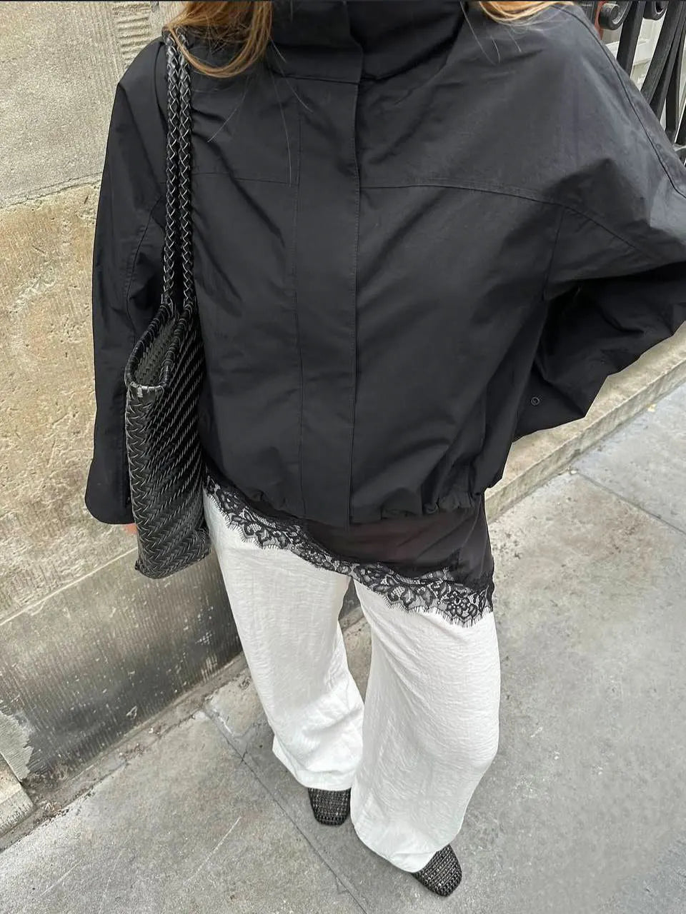 RED SIGNAL - Streetwear Stand Collar Zip Jacket - Women's Outerwear