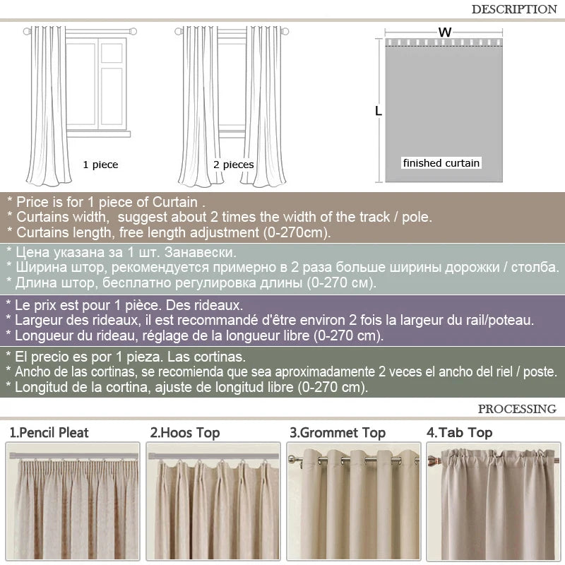 BEIGE LINEN SHEER CURTAINS - Natural Flax Weave, Custom Sizes - Soft Windows