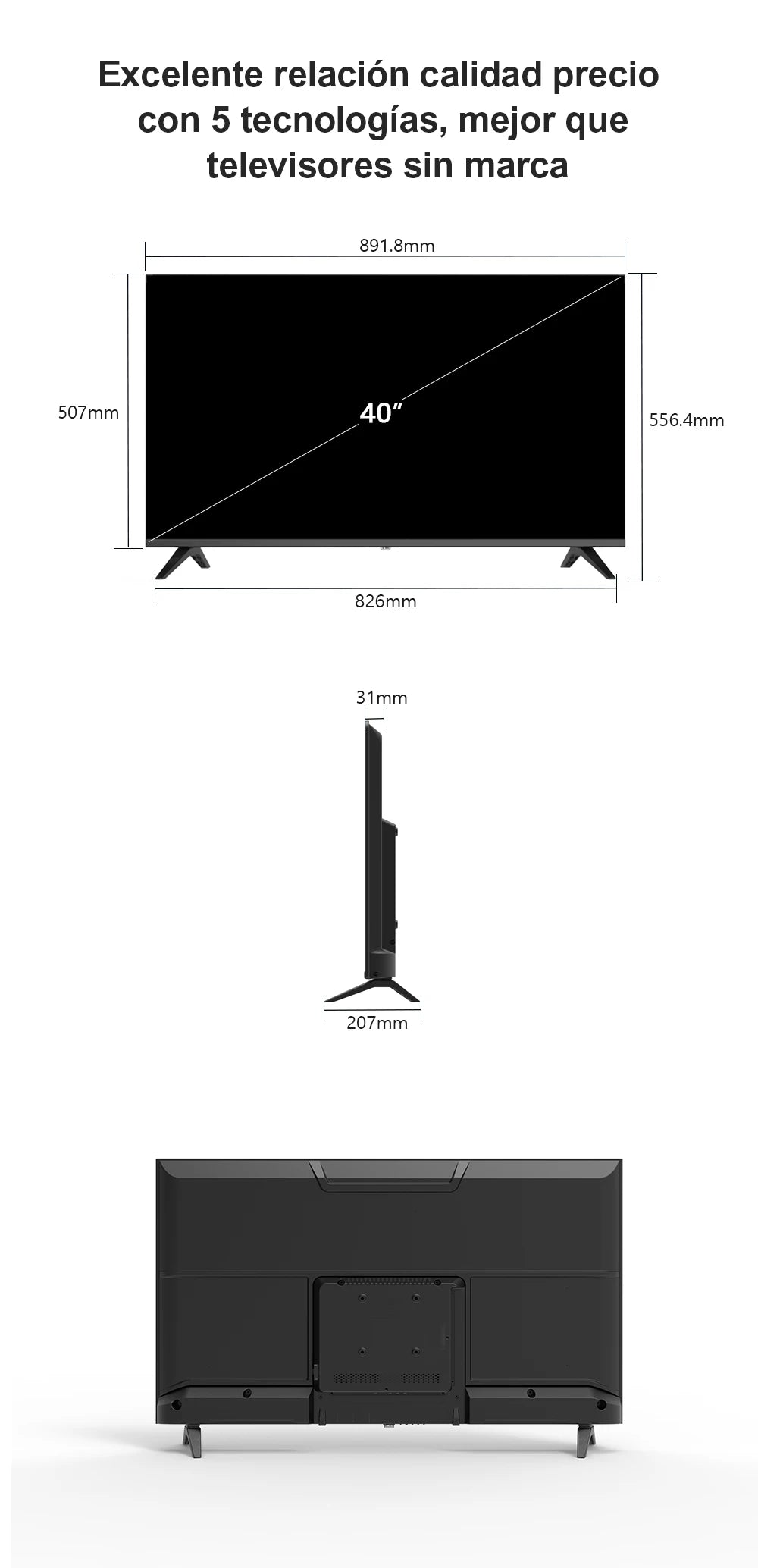 HKC H40Q1F-V 40 Inch FHD Smart TV
