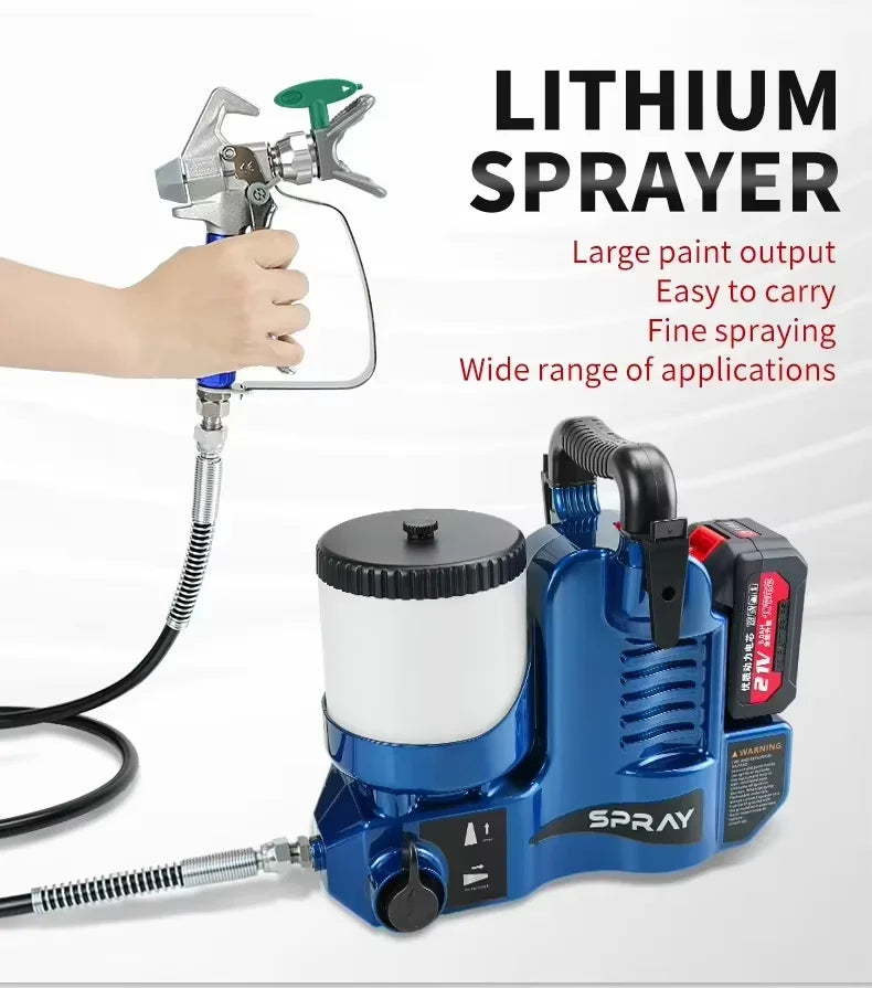 Handheld Airless Paint Sprayer - 500W, 1.2L - Renovation Work