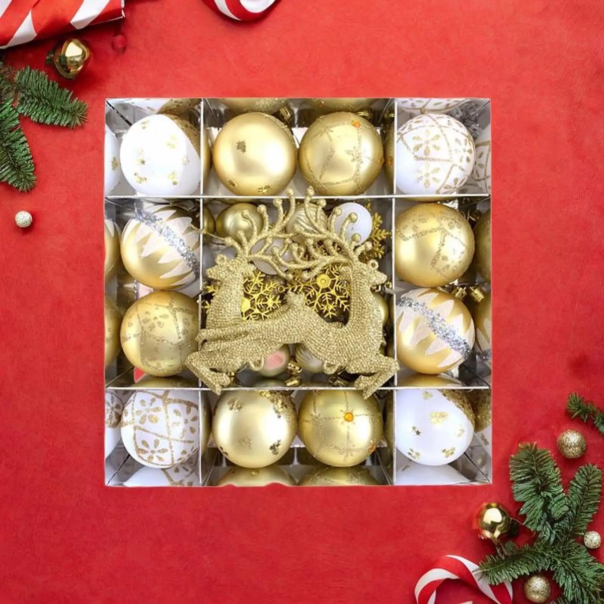 Christmas Ornament Sets - 6 cm - Nine Festive Styles