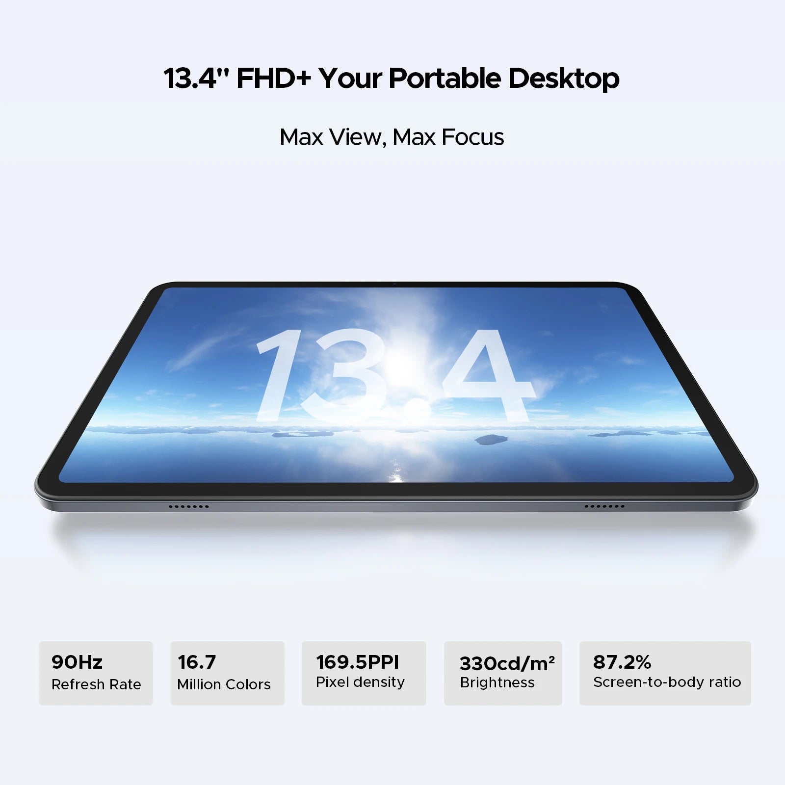 DOOGEE TAB G6 MAX Android 16 Tablets 13.4 inch FHD+ Tablet 11000mAh 32GB RAM + 256GB ROM/2TB 90Hz IPS Screen Android Tablets