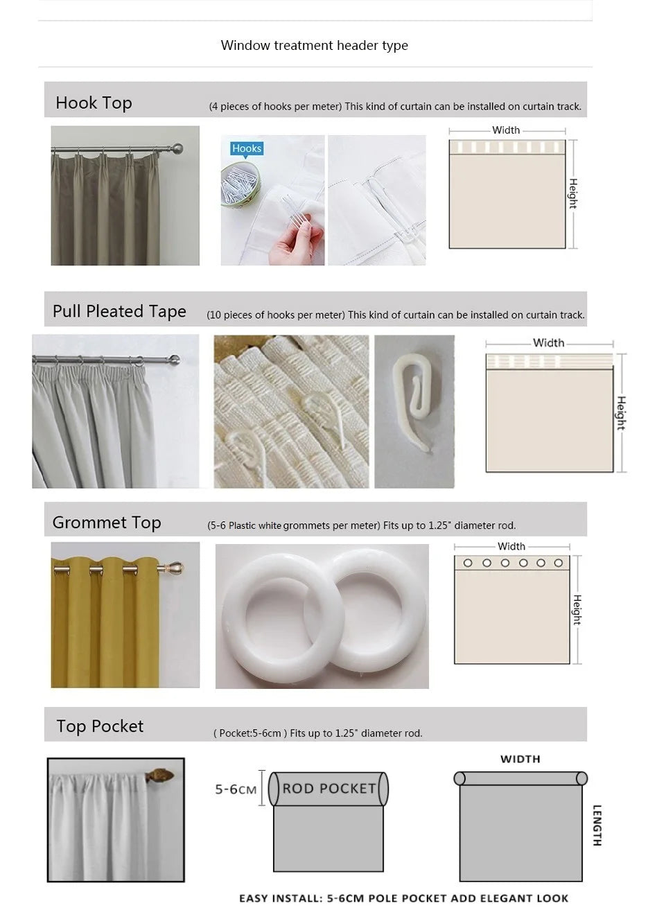 COTTON LINEN VOILE CURTAINS - 100gsm, 4 Headings - Airy Rooms