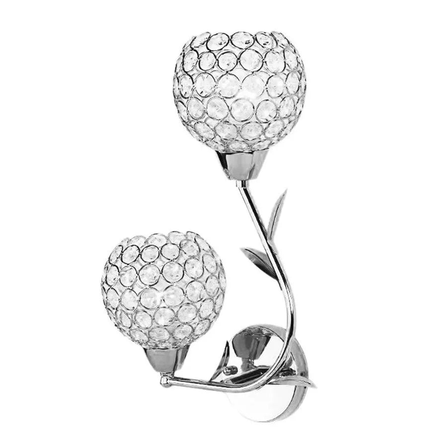 Retro K9 Crystal Wall Sconce – Gold/Silver, 8 Styles