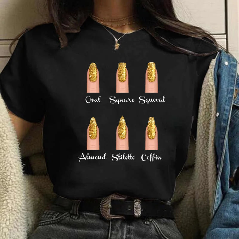 Cartoon Hand Graphic T-Shirt