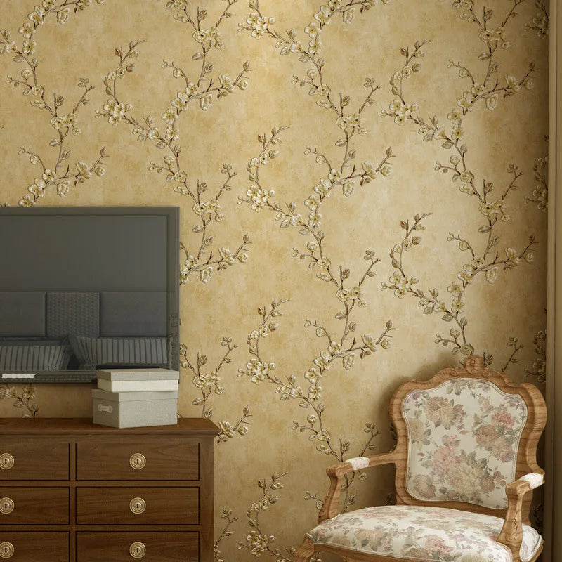 RETRO VINE WALLPAPER - Self-Adhesive - 3D Texture
