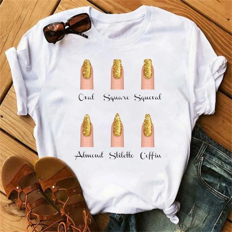 Cartoon Hand Graphic T-Shirt