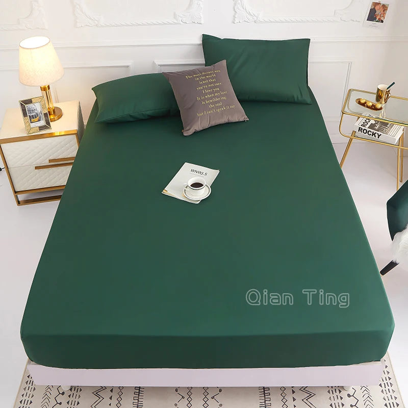 PURE FIT - Solid Color Fitted Sheet - 100% Polyester, Deep Pocket & Easy Care
