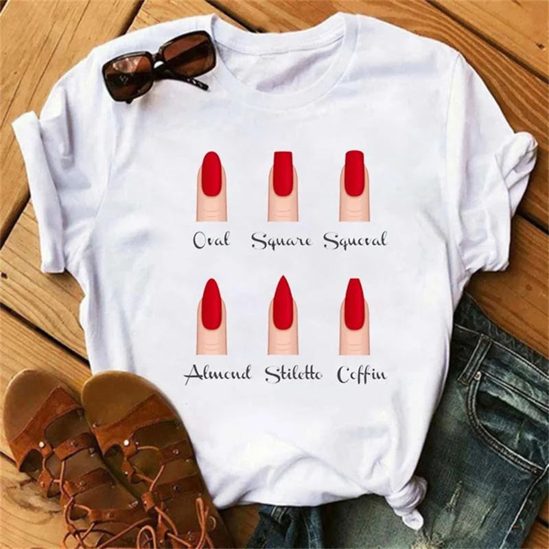 Cartoon Hand Graphic T-Shirt