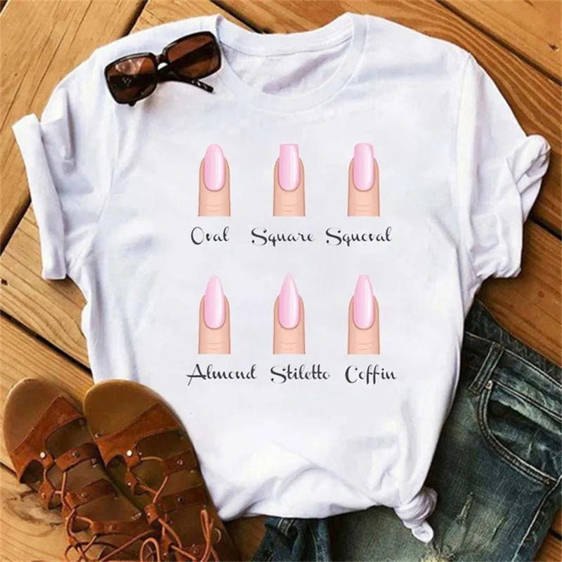 Cartoon Hand Graphic T-Shirt