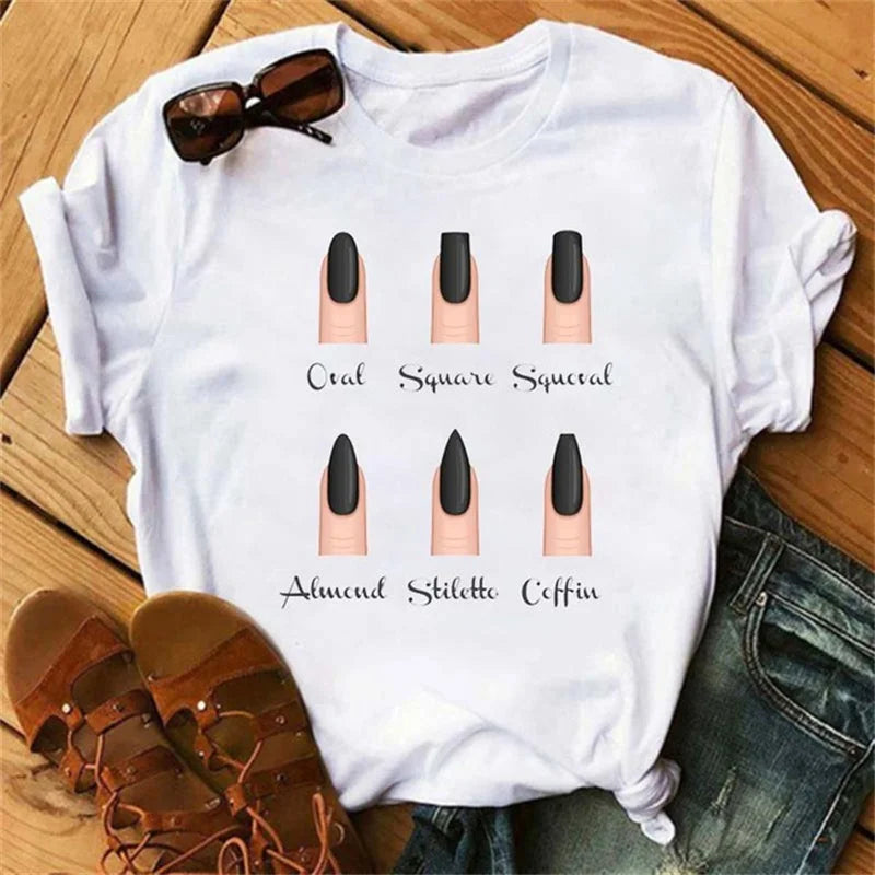 Cartoon Hand Graphic T-Shirt