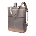 Color Block Oxford Tote Backpack