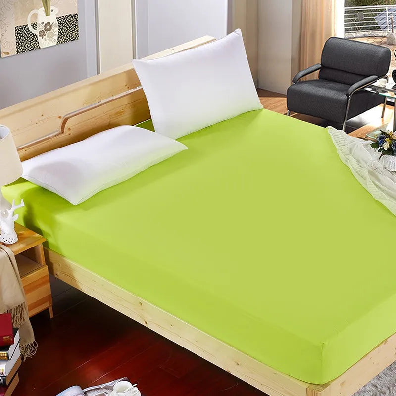 SOLID GRIP - Fitted Sheet Mattress Cover - 100% Polyester, 25cm Deep Pocket