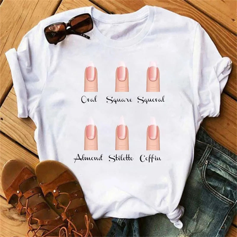 Cartoon Hand Graphic T-Shirt