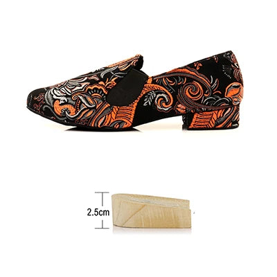 RITMO - Men's Embroidered Latin Dance Shoes - Move Like The Music Owns You
