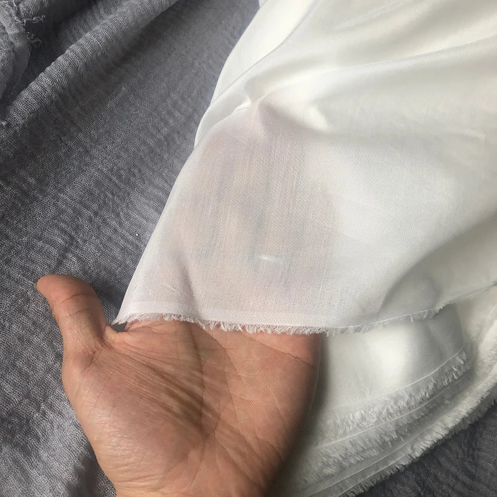 SILK COTTON DRESS LINING FABRIC - 30% Silk 70% Cotton, 9 & 14 Momme - Soft Flow