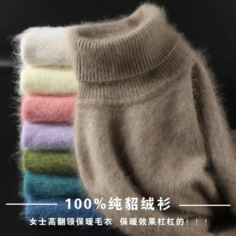 Mink Cashmere Loose Pullover – 19 Colors