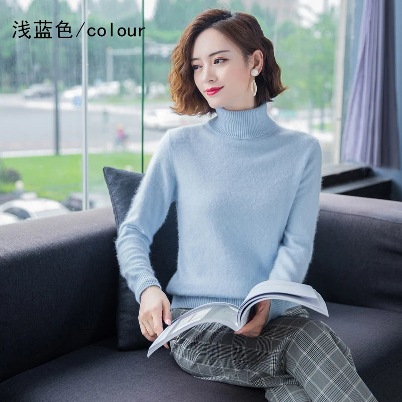 Mink Cashmere Loose Pullover – 19 Colors