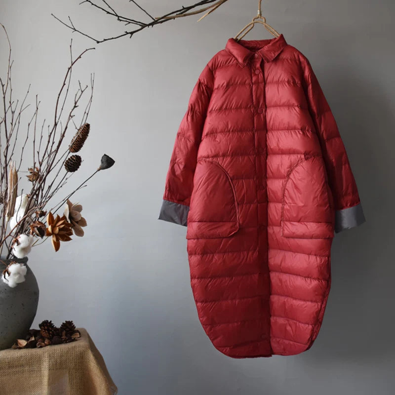 Slim Long Down Coat – 85% Duck Down Ultralight