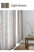 COTTON LINEN VOILE CURTAINS - 100gsm, 4 Headings - Airy Rooms