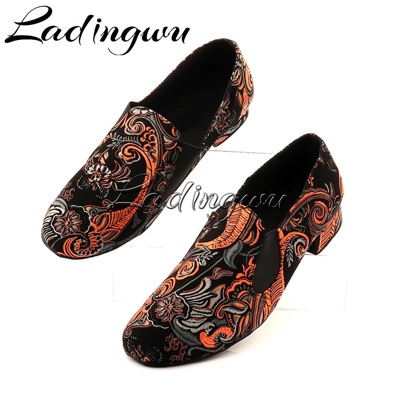 RITMO - Men's Embroidered Latin Dance Shoes - Move Like The Music Owns You