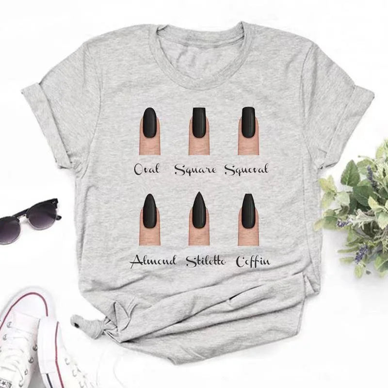 Cartoon Hand Graphic T-Shirt