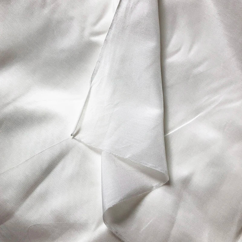 SILK COTTON DRESS LINING FABRIC - 30% Silk 70% Cotton, 9 & 14 Momme - Soft Flow