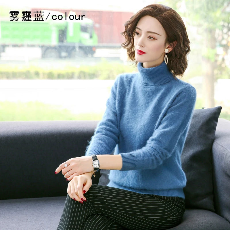 Mink Cashmere Loose Pullover – 19 Colors