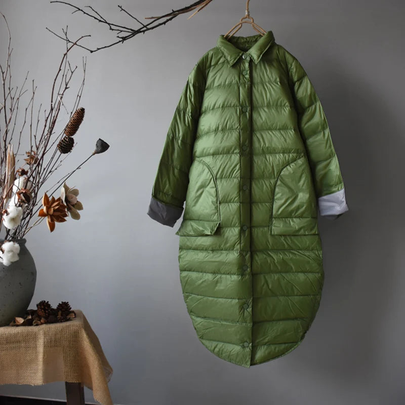 Slim Long Down Coat – 85% Duck Down Ultralight