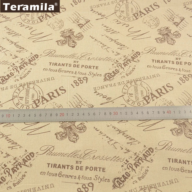 PRINTED CANVAS LINEN FABRIC - Cotton Linen Blend by the Yard - Bold Patterns for DIY