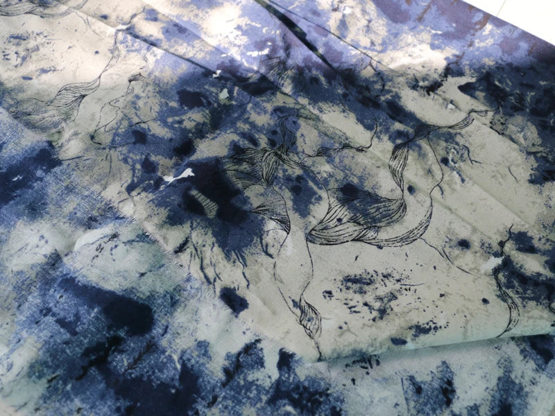 Tie-Dye Cotton Linen Fabric – 100x145cm