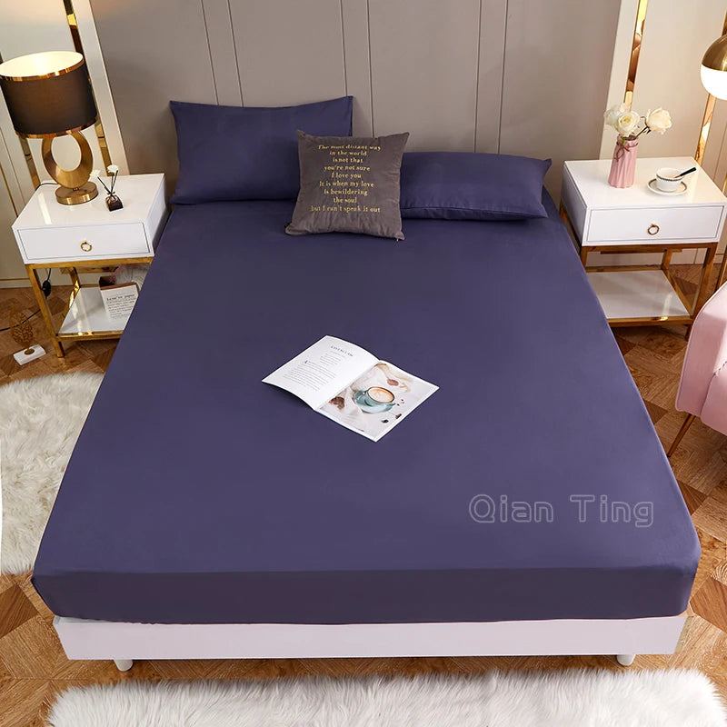 PURE FIT - Solid Color Fitted Sheet - 100% Polyester, Deep Pocket & Easy Care