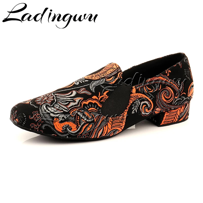 RITMO - Men's Embroidered Latin Dance Shoes - Move Like The Music Owns You