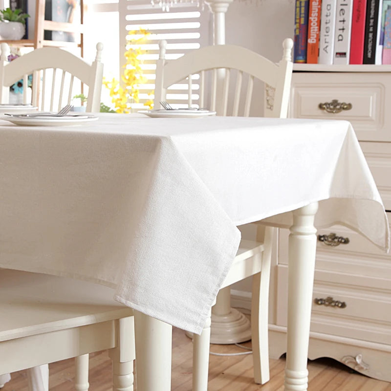 CHRISTMAS TABLECLOTH - Cotton-Linen Blend, Custom Sizes - Festive Dining