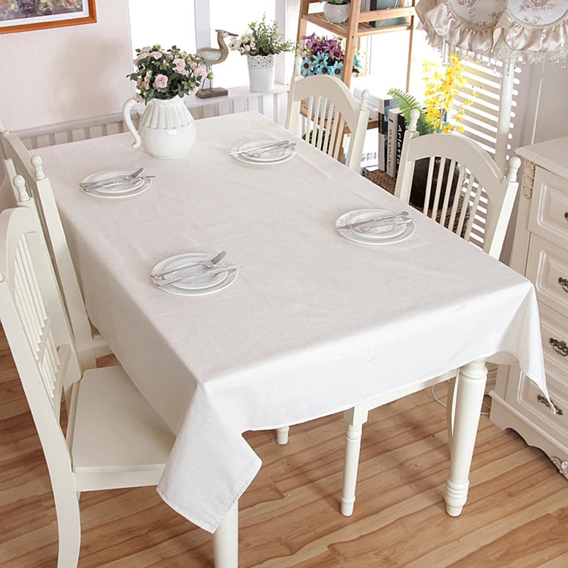 CHRISTMAS TABLECLOTH - Cotton-Linen Blend, Custom Sizes - Festive Dining
